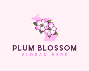 Apple Blossom Michigan logo design