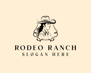 Western Cowgirl Hat logo