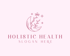 Holistic Moon Flower logo design