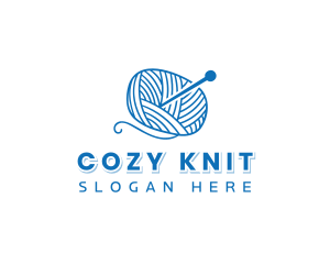 Yarn Crochet Knitting logo design