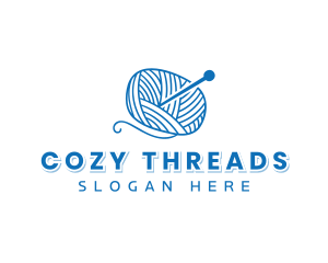 Yarn Crochet Knitting logo design