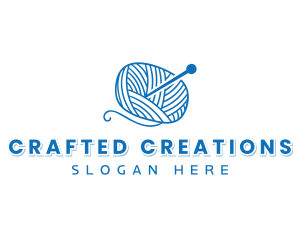 Yarn Crochet Knitting logo design