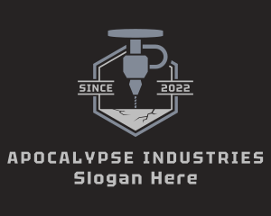 Drilling Machine Industry logo design