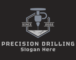Drilling Machine Industry logo design
