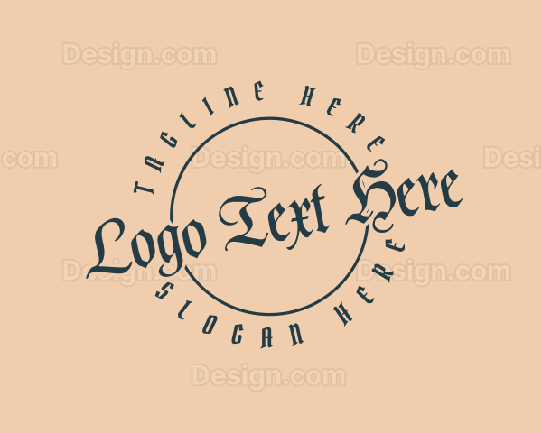 Gothic Tattoo Shop Logo