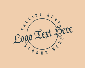 Gothic Tattoo Shop Logo