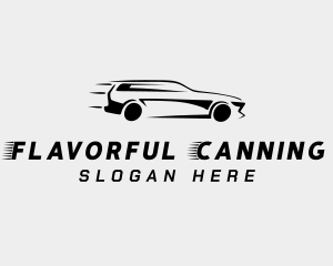 Sedan Car Racing Logo