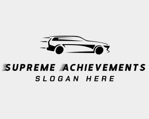 Sedan Car Racing Logo