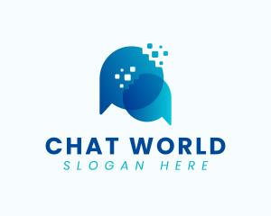 Tech Chat Communication logo design