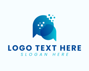 Communication - Tech Chat Communication logo design