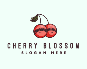 Cherry Fruit Brassiere logo design