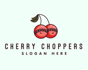 Cherry Fruit Brassiere logo design