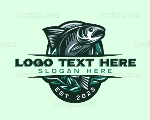 Fish Seafood Seaweed Logo