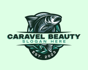 Fish Seafood Seaweed logo design