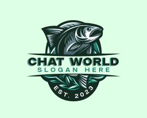 Fish Seafood Seaweed logo design