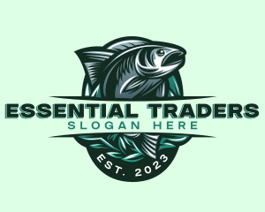 Fish Seafood Seaweed logo design