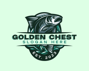 Fish Seafood Seaweed logo design