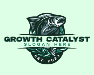 Fish Seafood Seaweed logo design