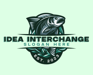 Fish Seafood Seaweed logo design