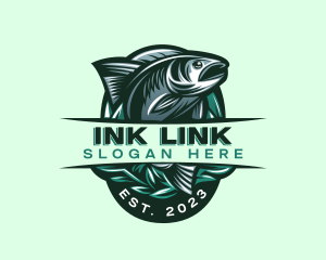 Fish Seafood Seaweed logo design