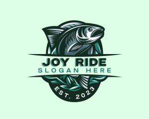 Fish Seafood Seaweed logo design