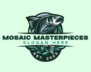 Fish Seafood Seaweed logo design