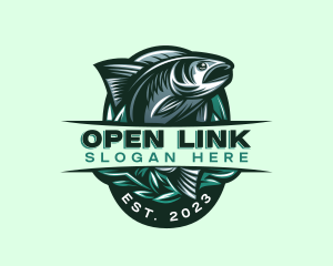 Fish Seafood Seaweed logo design