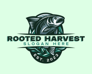 Fish Seafood Seaweed logo design