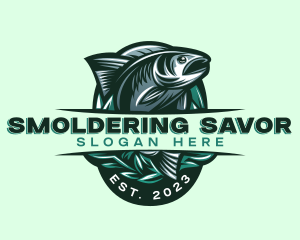 Fish Seafood Seaweed logo design