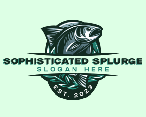 Fish Seafood Seaweed logo design