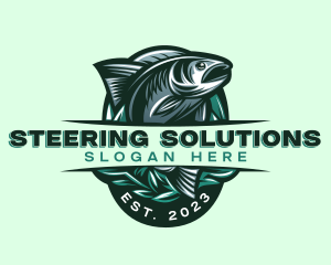 Fish Seafood Seaweed logo design