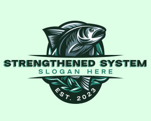 Fish Seafood Seaweed logo design