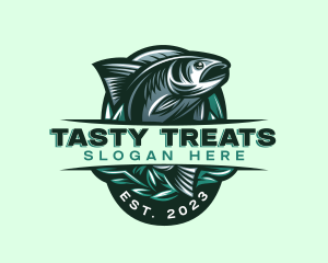 Fish Seafood Seaweed logo design