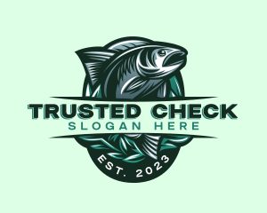 Fish Seafood Seaweed logo design