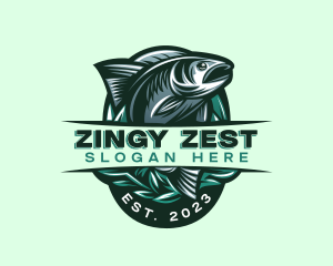 Fish Seafood Seaweed logo design