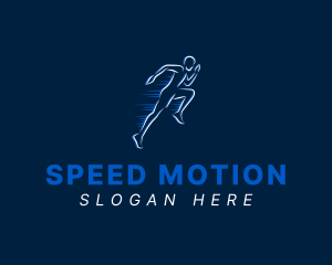 Male Speed Runner logo design