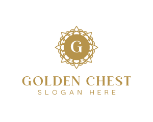 Golden Floral Boutique logo design