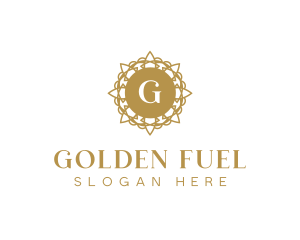 Golden Floral Boutique logo design