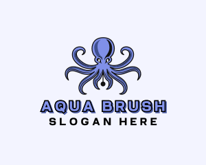 Octopus Ink Pen logo design