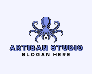 Octopus Ink Pen logo design