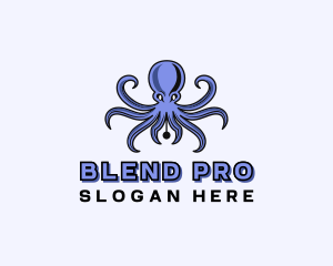 Octopus Ink Pen logo design