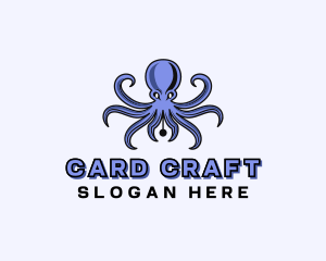 Octopus Ink Pen logo design