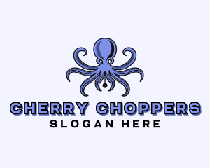 Octopus Ink Pen logo design