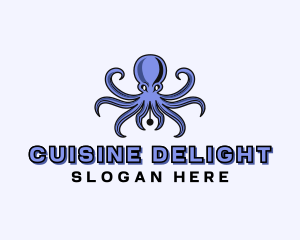 Octopus Ink Pen logo design