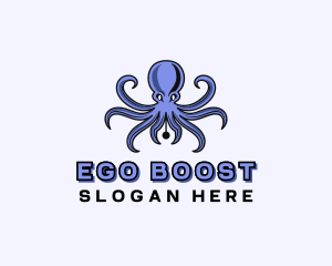 Octopus Ink Pen logo design