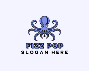 Octopus Ink Pen logo design