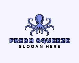 Octopus Ink Pen logo design