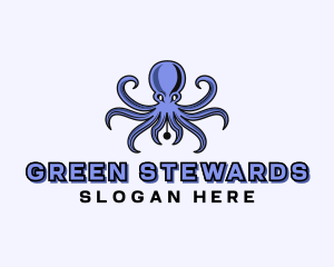 Octopus Ink Pen logo design