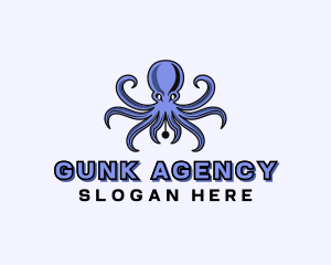 Octopus Ink Pen logo design