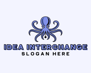 Octopus Ink Pen logo design